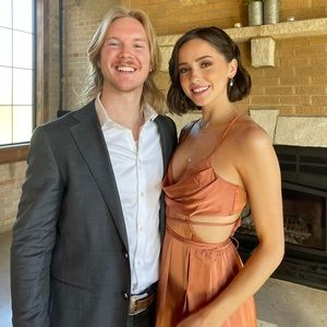 Copper HELLO MOLLY Long Formal Dress